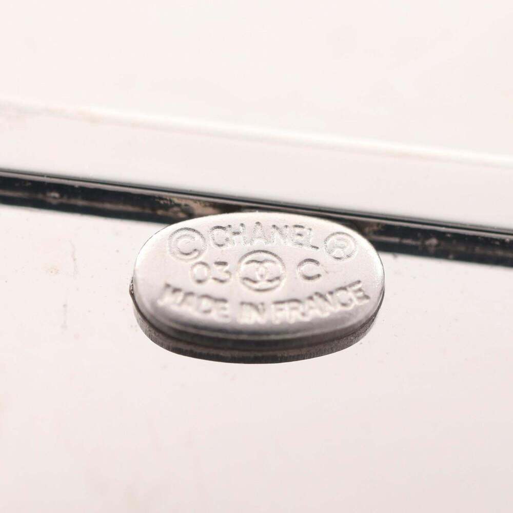 CHANEL Authentic Silver Logo Brooch - Picture 3 of 4